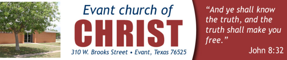 Evant church of Christ